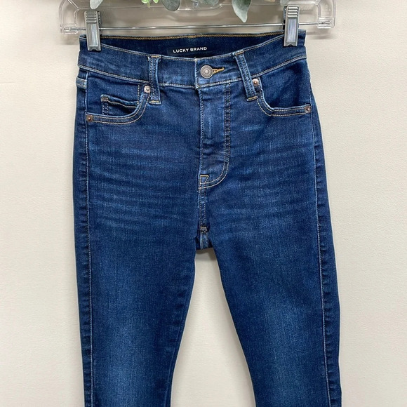 NWOT Lucky Brand Uni Fit High Rise Skinny Jeans 1 (24) A - Picture 2 of 16